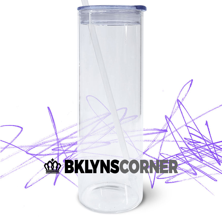 25oz. GLASS SKINNY TUMBLER
