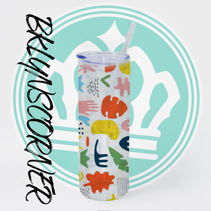 25oz. GLASS SKINNY TUMBLER