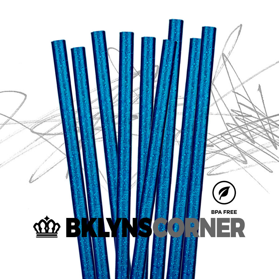 HD Colored Glitter Straws