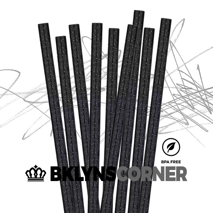 HD Colored Glitter Straws
