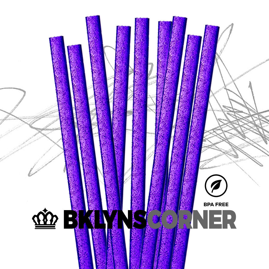 HD Colored Glitter Straws